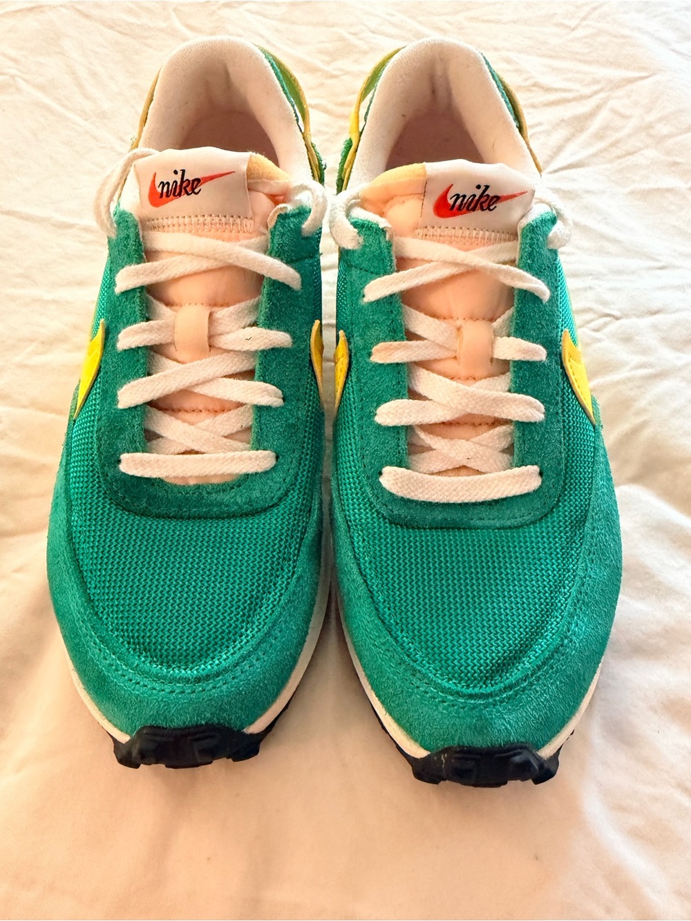 Nike Green and Yellow Women's Sneakers